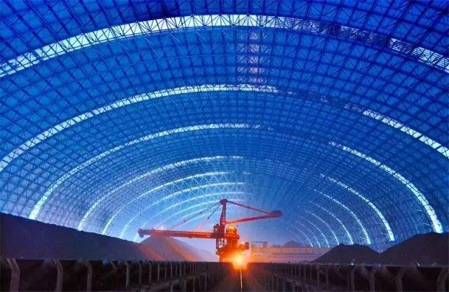 海北亿优钢构工程师为您解析原料场封闭技术的特点和类型